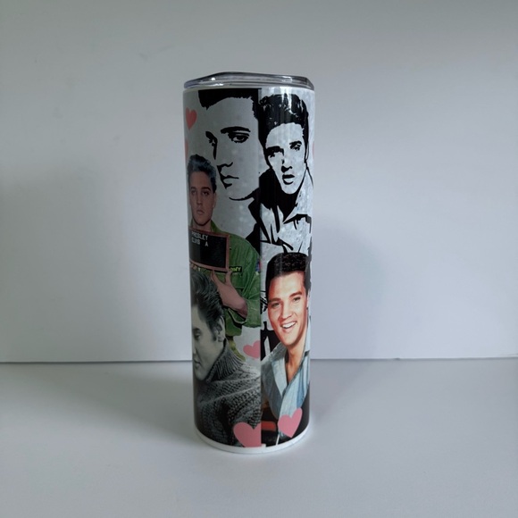 Elvis Presley Collage 20oz Skinny Tumbler - Picture 4 of 4